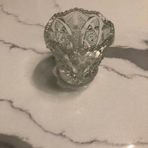 Imperial Glass 50'x-60's Vintage NuCut "Bellaire Crystal Toothpick Holder
